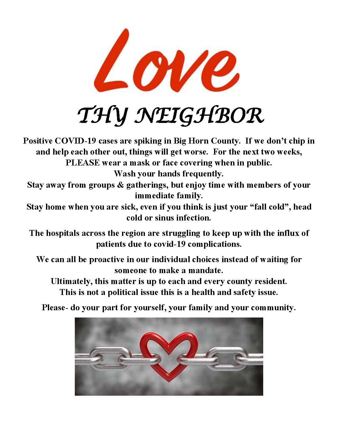 Love thy neighbor