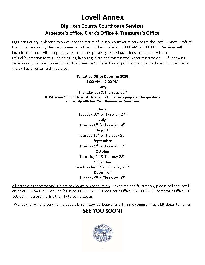 Services Announcement