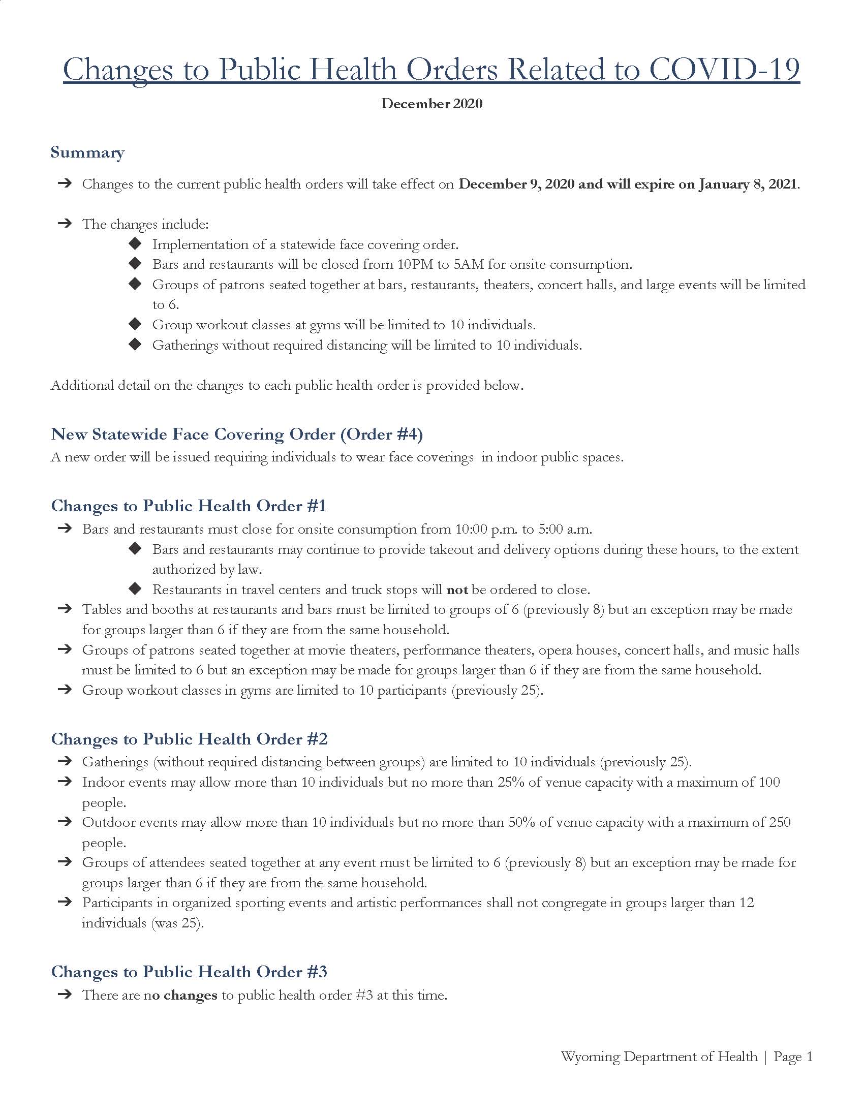 WDH Changes to Public Health Orders 12.9.20 002